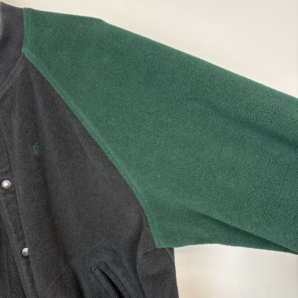 Vintage 90s Polo Sport Ralph Lauren Men's Green Black Polartec Jacket Sz L USA - Picture 6 of 15
